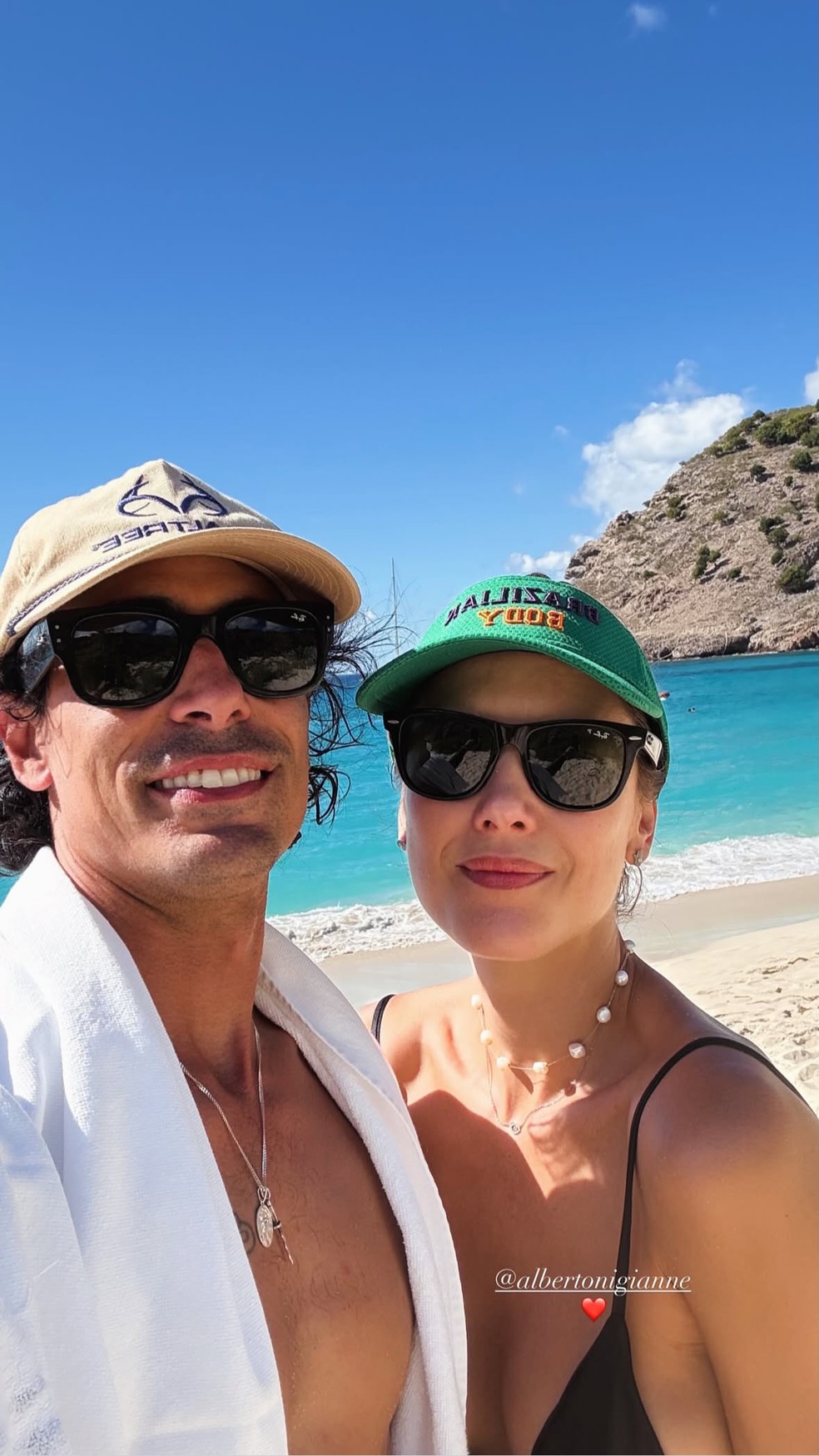 Ricardo Dexter e Gianne Albertoni — Foto: Reprodução/Instagram