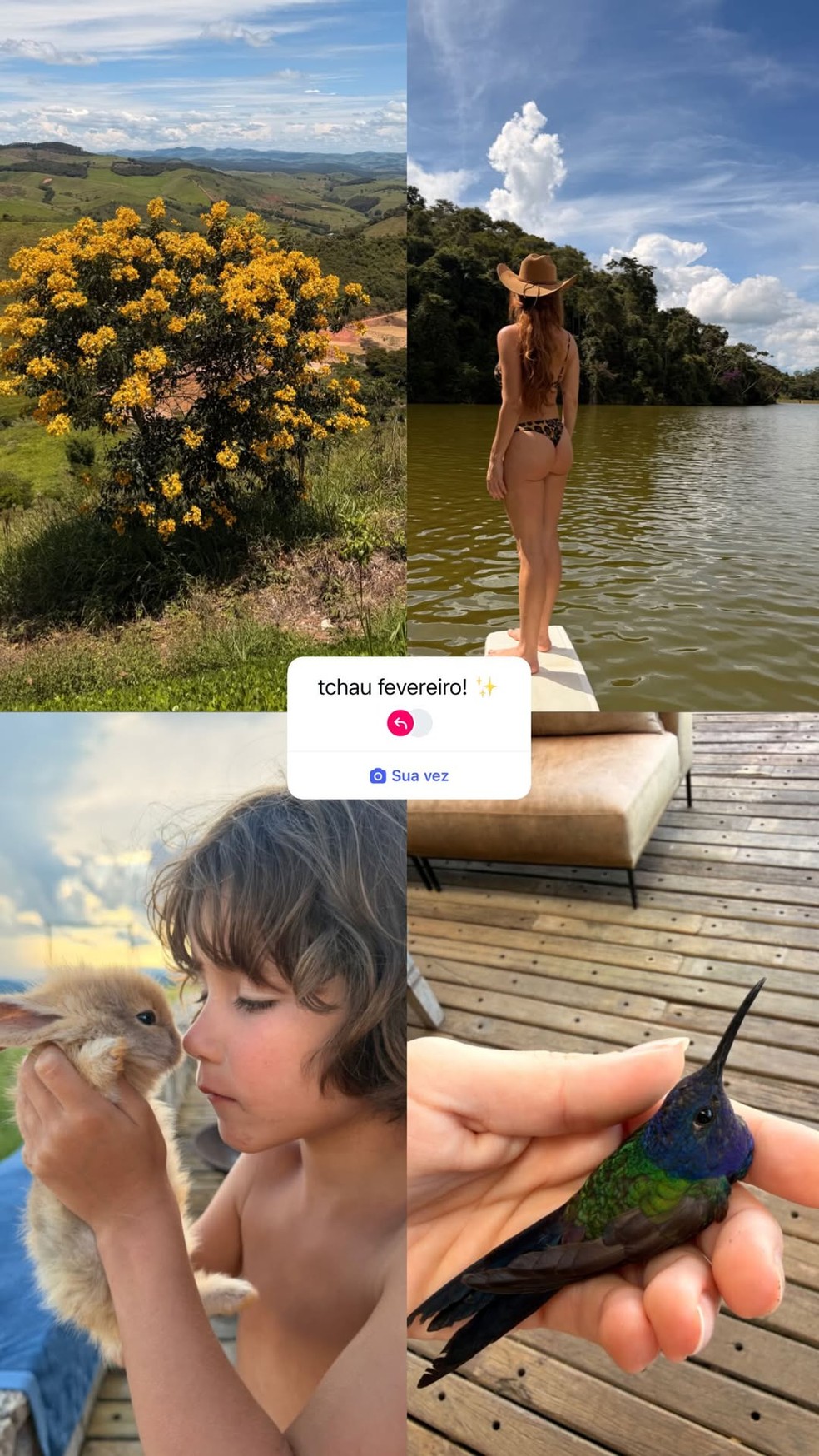 Fotos postadas por Giovanna Ewbank — Foto: Reprodução/Instagram