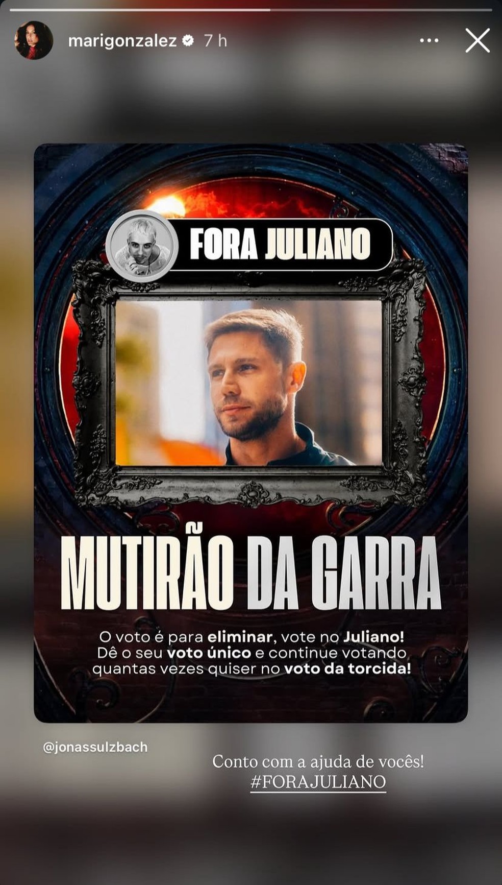 Post de Mari Gonzalez — Foto: Reprodução | Instagram