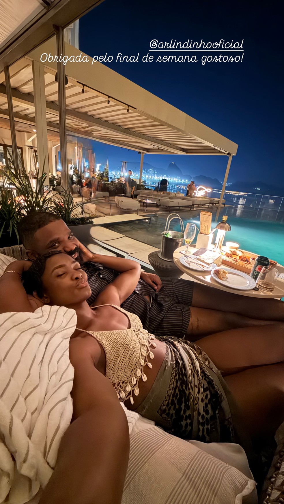 Erika Januza e Arlindinho — Foto: Reprodução/Instagram