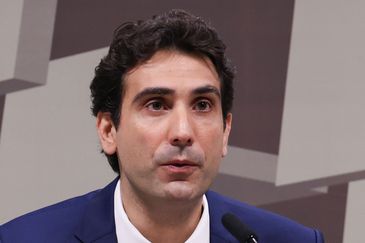 Brasília-DF – 08/04/2026 – O presidente do Banco Central, Gabriel Galípolo, na CPI do Crime Organizado. Foto: Lula Marques/ Agência Brasil.