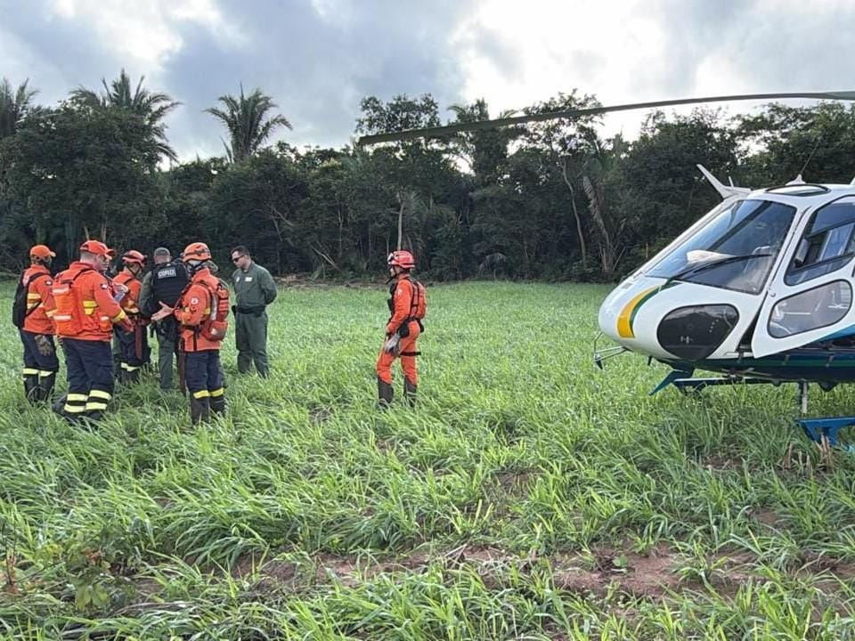 Corpo de Bombeiros localiza idoso que havia desaparecido em área rural de Santo Antônio de Leverger