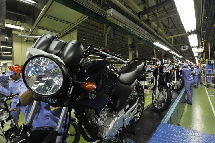 Fábrica da Yamaha. Linha de montagem de motocicletas Yamaha. Chão de fábrica.
Manaus (AM) 26.10.2010 - Foto: José Paulo Lacerda