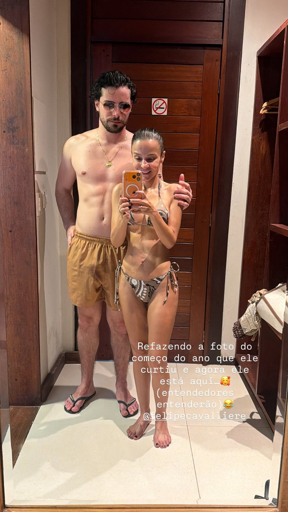 Maiara com o namorado, Felipe Cavalliere — Foto: Reprodução/Instagram